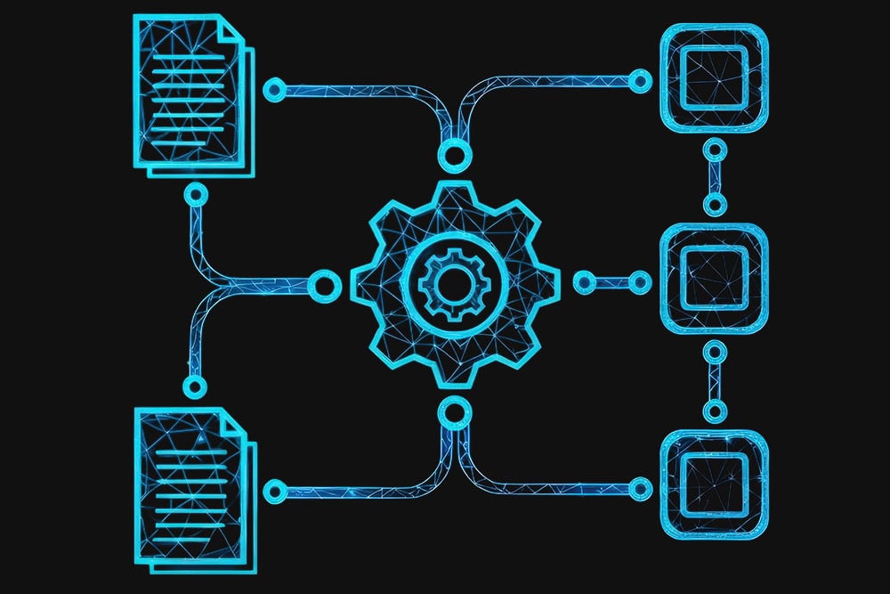 Graphic representing engineering document management