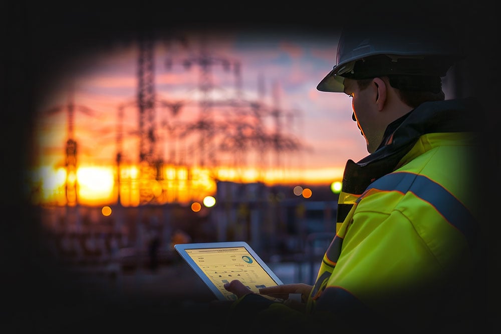 Utility engineer responsible for engineering information