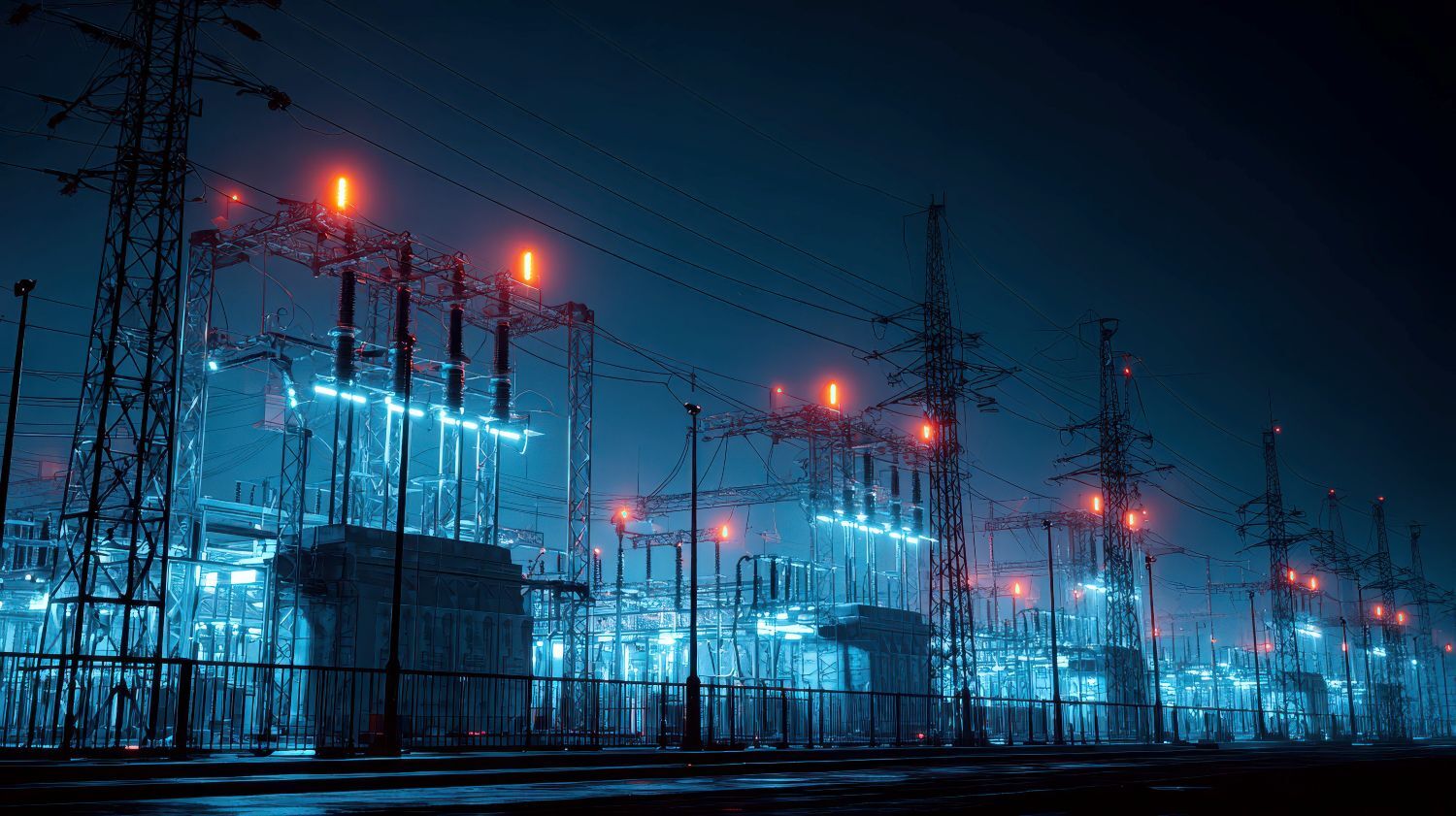Power infrastructure showing reliable utility performance