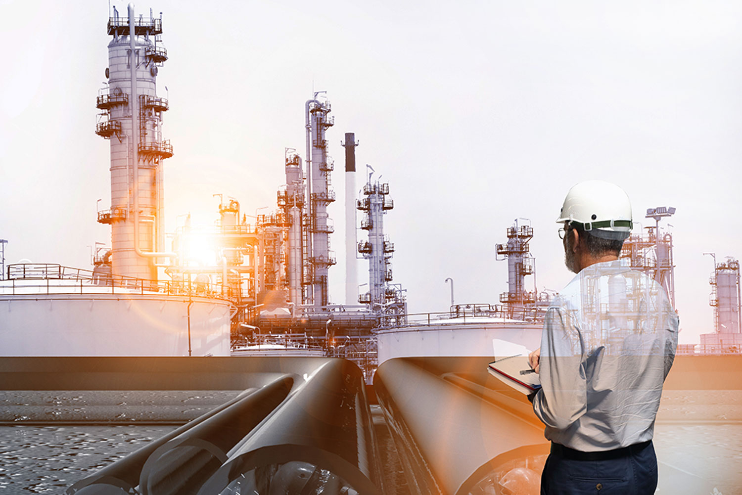Engineer inspecting plant to support maintenance and data accuracy
