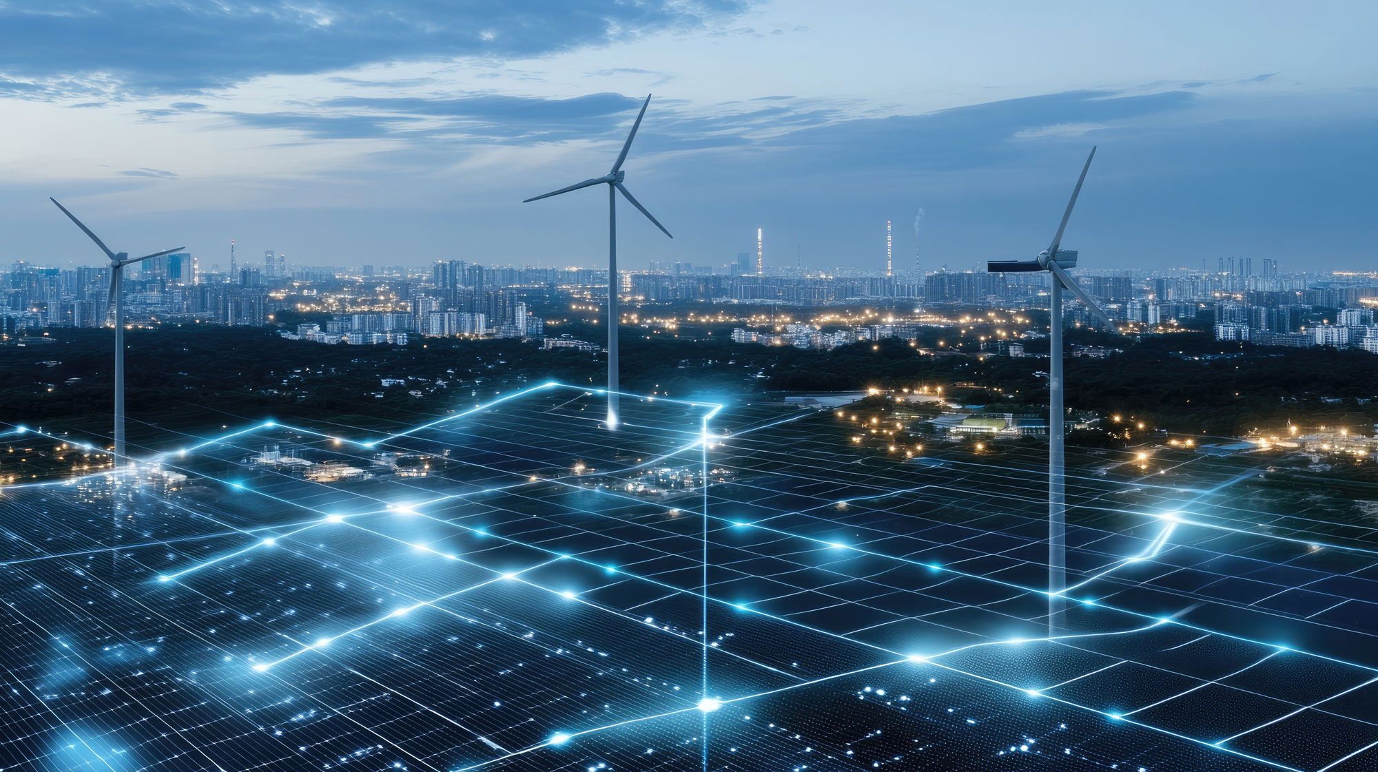 Modern utility infrastructure illustrating EIM 